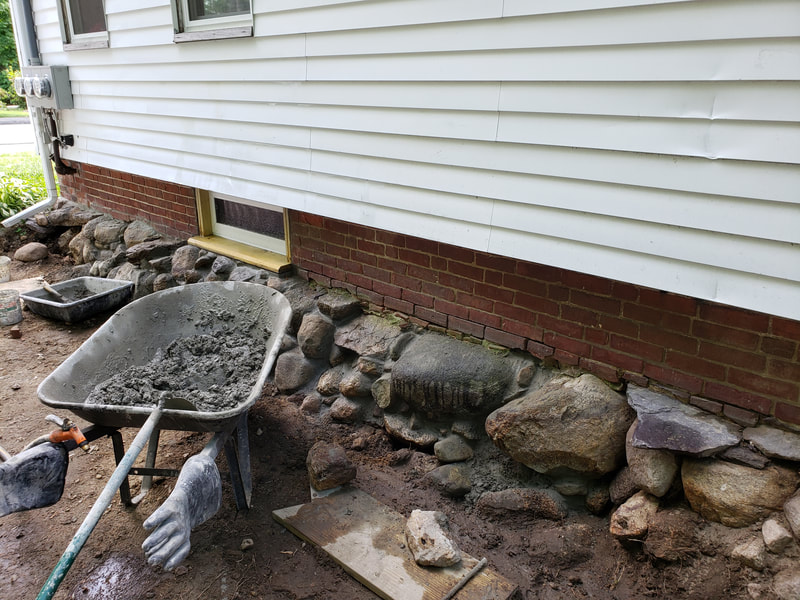 Stone foundation repairs